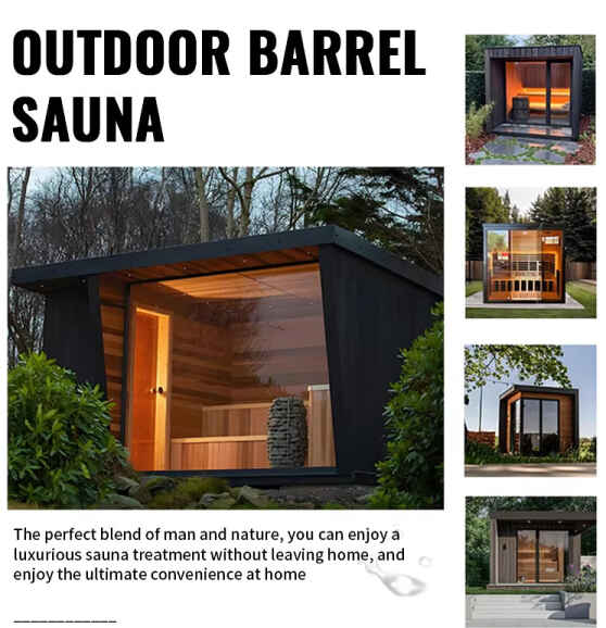 Outdoor မှန်တံခါး အပြင်ဘက် ရေနွေးငွေ့ခန်း