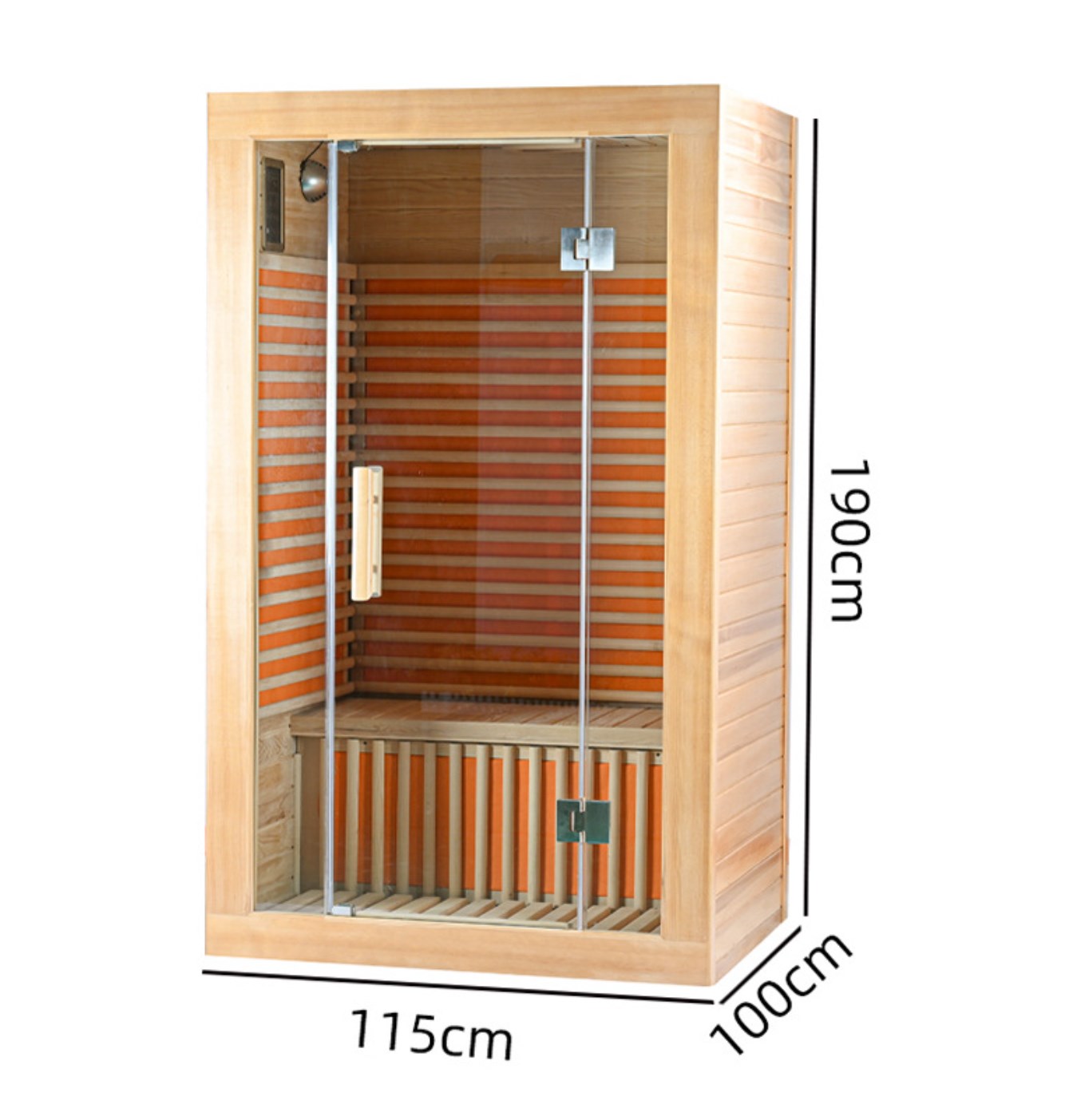 SAUUA 1-2 လူတစ် ဦး HEMLOCK FAN-Infrared SAUUA